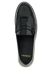 Black Calfskin Slip-On Loafers