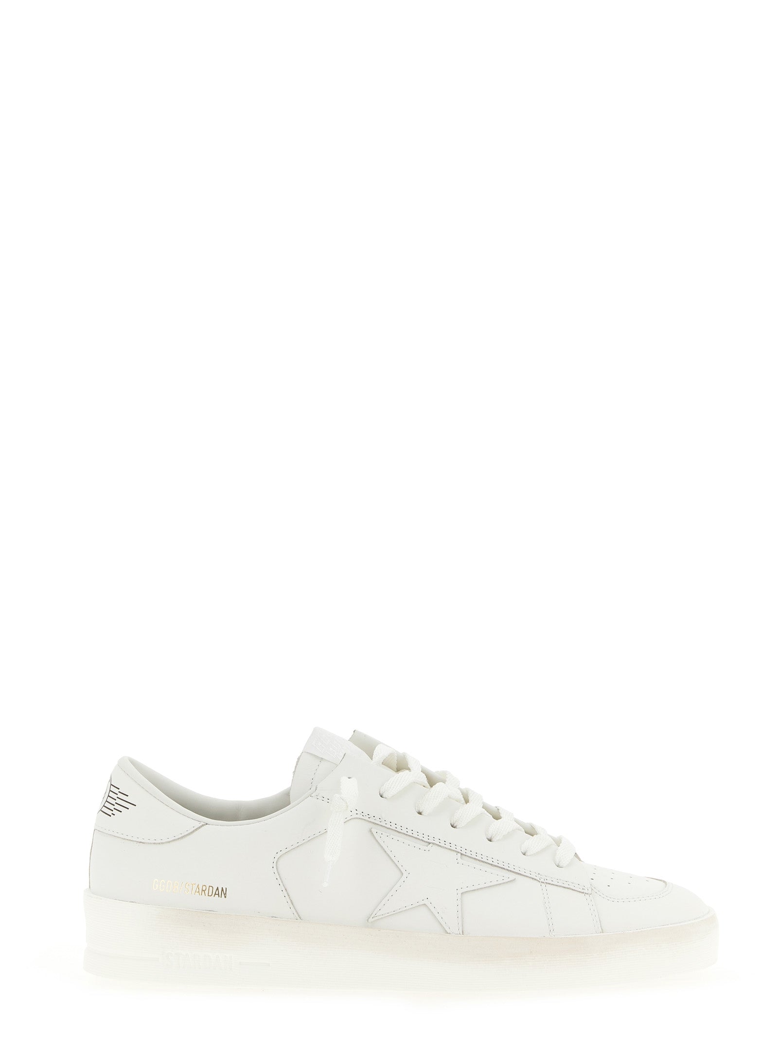 Golden Goose White Cowhide Low Top Sneakers