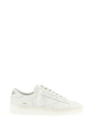 Golden Goose White Cowhide Low Top Sneakers