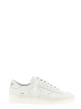 Golden Goose White Cowhide Low Top Sneakers