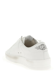 Golden Goose White Cowhide Low Top Sneakers