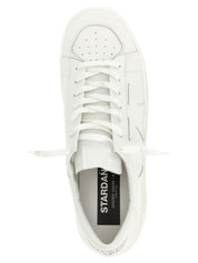 Golden Goose White Cowhide Low Top Sneakers