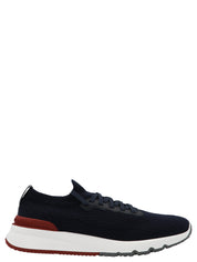 Brunello Cucinelli Blue Polyethylene Athletic Sneakers