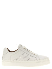 Chloé White Leather Low Top Sneakers