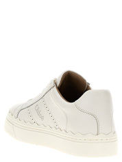 Chloé White Leather Low Top Sneakers