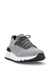 Brunello Cucinelli Gray Cotton Athletic Sneakers