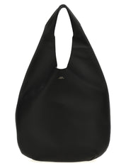 Black Calfskin Shoulder Bag