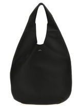 Black Calfskin Shoulder Bag