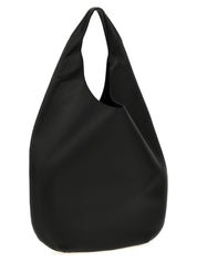 Black Calfskin Shoulder Bag