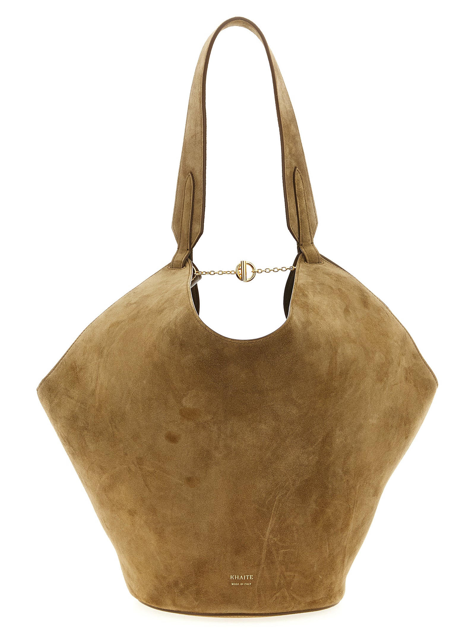 Brown Calfskin Tote Bag