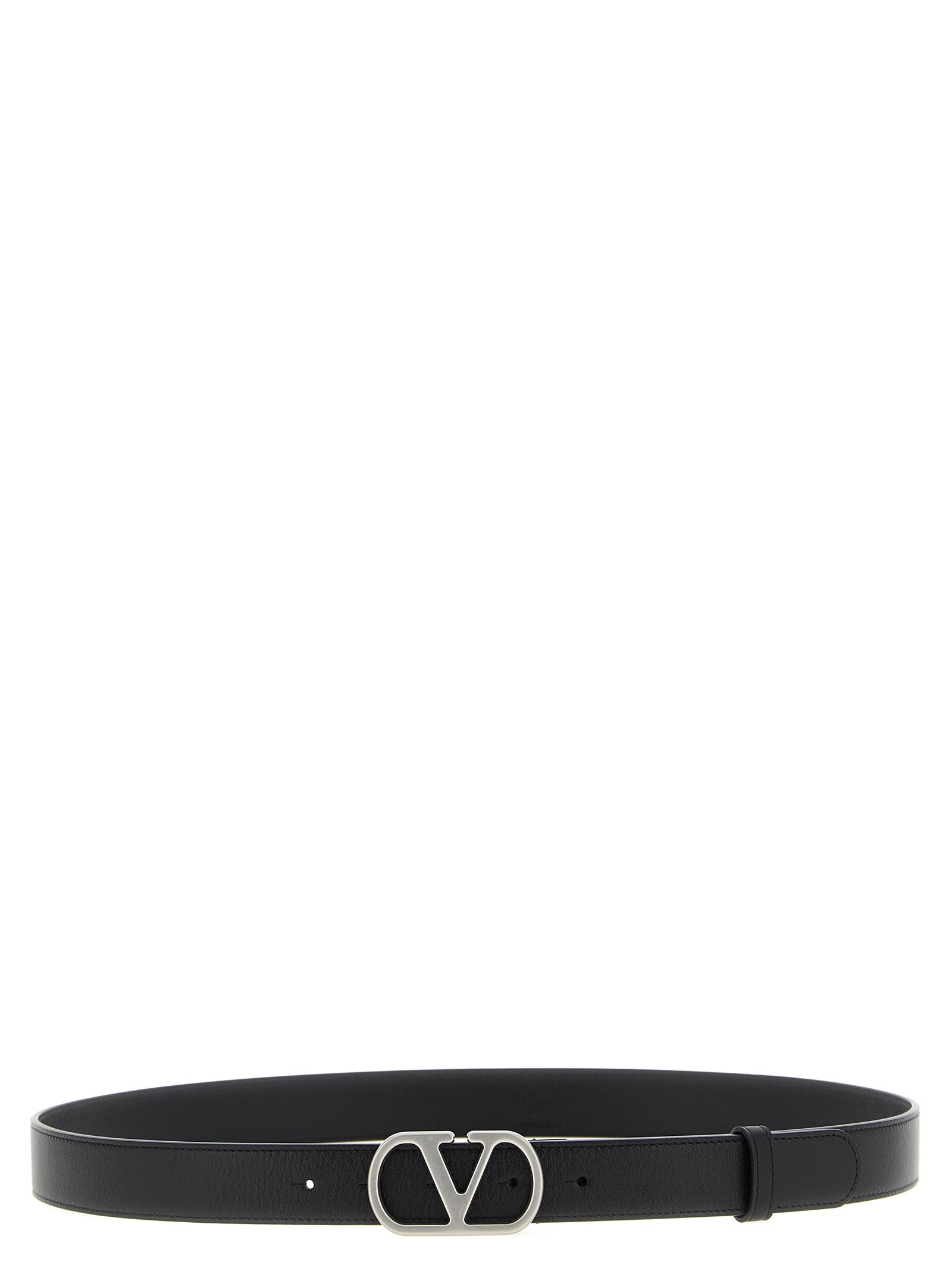 Valentino Garavani Black Calfskin Regular Belt