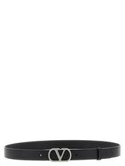Valentino Garavani Black Calfskin Regular Belt