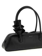 Black Calfskin Shoulder Bag