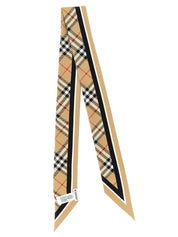 Beige Satin Foulard