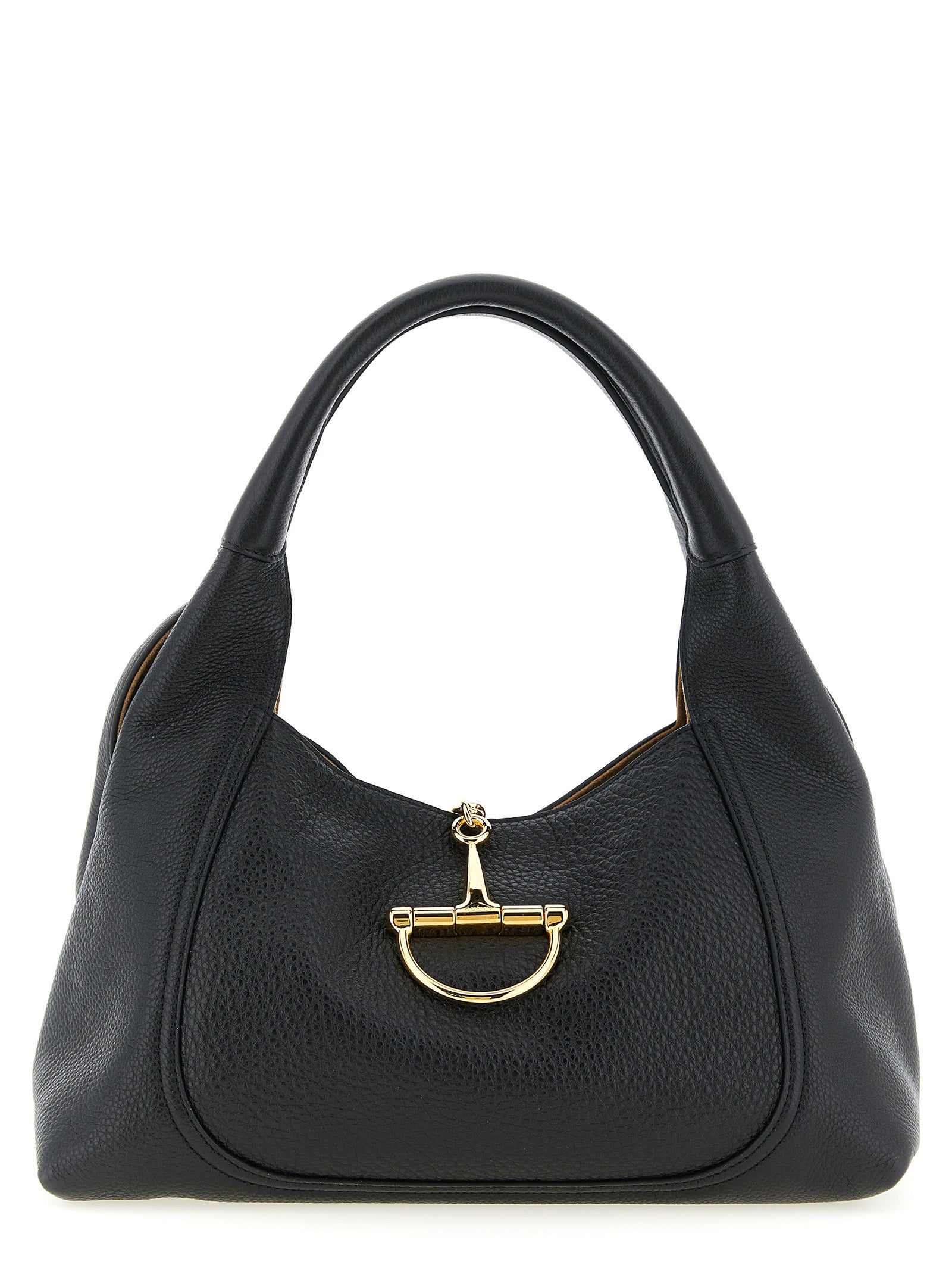 Black Calfskin Shoulder Bag