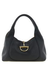 Black Calfskin Shoulder Bag