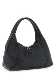 Black Calfskin Shoulder Bag