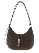 Furla Brown Calfskin Shoulder Bag