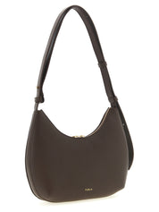 Furla Brown Calfskin Shoulder Bag