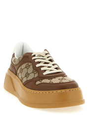 Gucci Brown Calfskin Chunky Sneakers
