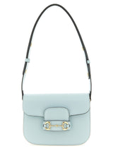 Blue Calfskin Shoulder Bag