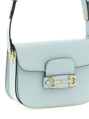 Blue Calfskin Shoulder Bag