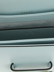 Blue Calfskin Shoulder Bag