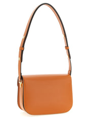 Orange Calfskin Shoulder Bag