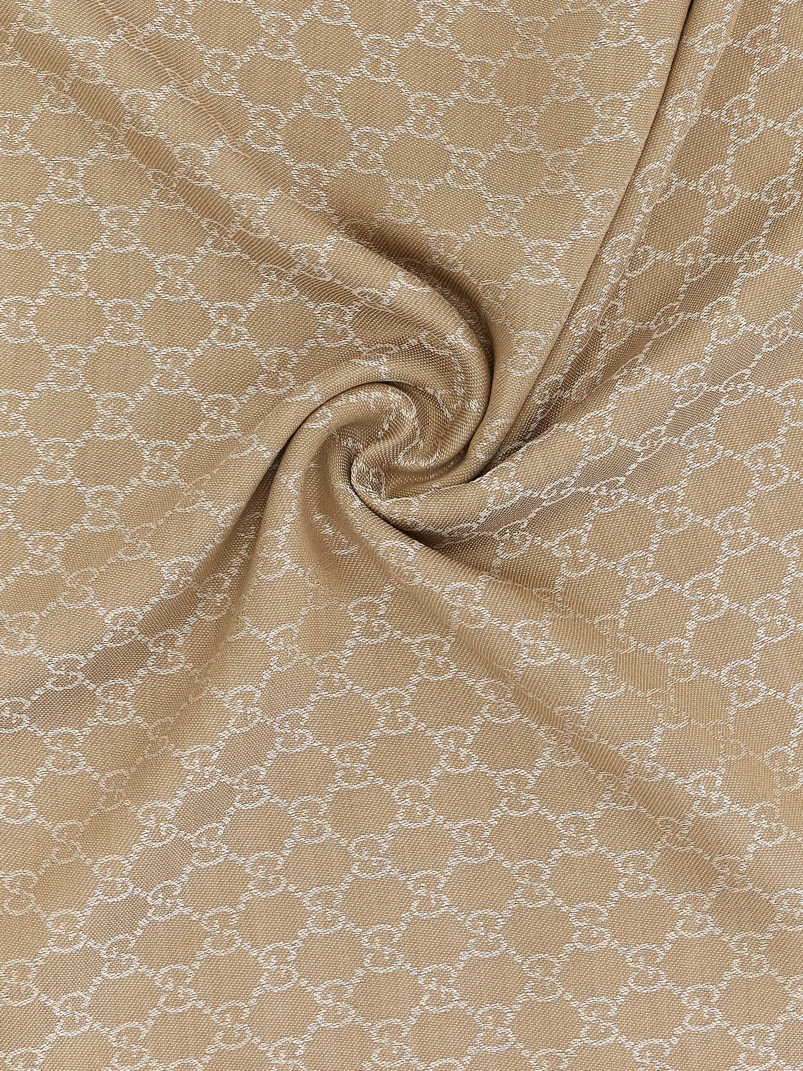 Beige Silk Scarf