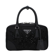 Black Fabric Handbag