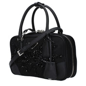 Black Fabric Handbag