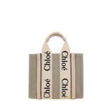Brown Linen Handbag