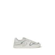 White Calf Leather Bos Taurus Low Top Sneakers