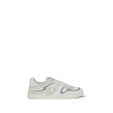 White Calf Leather Bos Taurus Low Top Sneakers