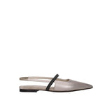 Brunello Cucinelli Beige Leather Mules