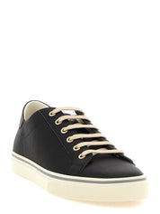 Brunello Cucinelli Black Calfskin Low Top Sneakers