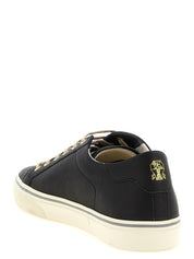 Brunello Cucinelli Black Calfskin Low Top Sneakers