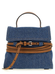 Blue Cotton Handbag
