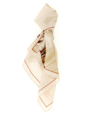 Beige Silk Scarf