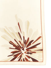 Beige Silk Scarf