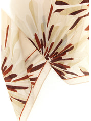 Beige Silk Scarf