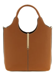 Brown Calfskin Tote Bag