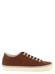Brunello Cucinelli Brown Calfskin Low Top Sneakers