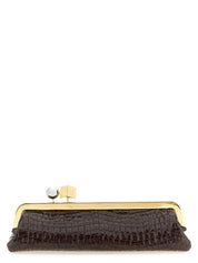 Brown Goatskin Clutch Bag