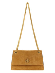Brown Calfskin Shoulder Bag