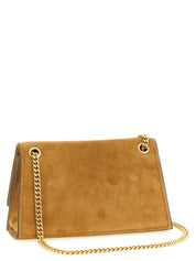 Brown Calfskin Shoulder Bag