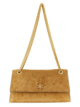 Brown Calfskin Shoulder Bag