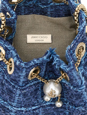 Blue Fabric Handbag