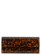 Beige Polyester Clutch Bag