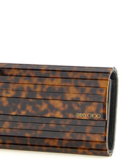 Beige Polyester Clutch Bag